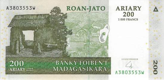200 Ariary 2004200 Ariary 2004